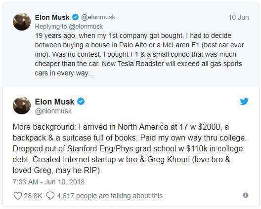 马斯克谈早年经历:17岁只带2000美元来美国